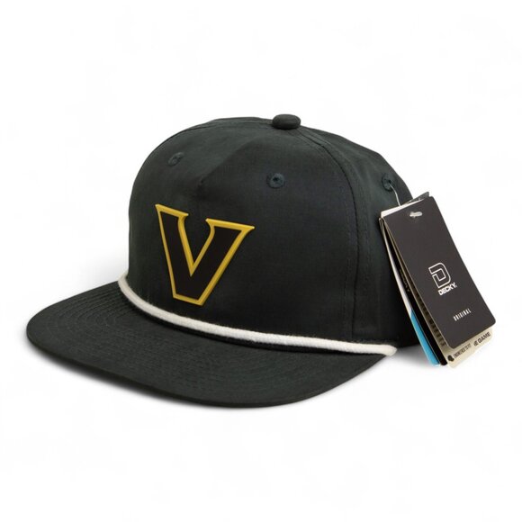 Vanderbilt Commodores Black 3D Classic Rope Hat- Charcoal/ White - Picture 2 of 3